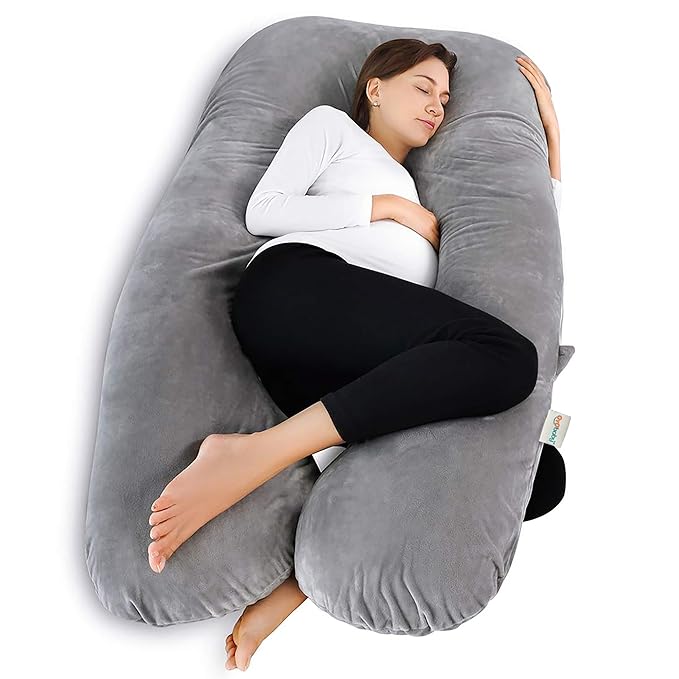 Pregnancy Pillows for Sleeping U-Shape Full Body Pillow and Maternity Support