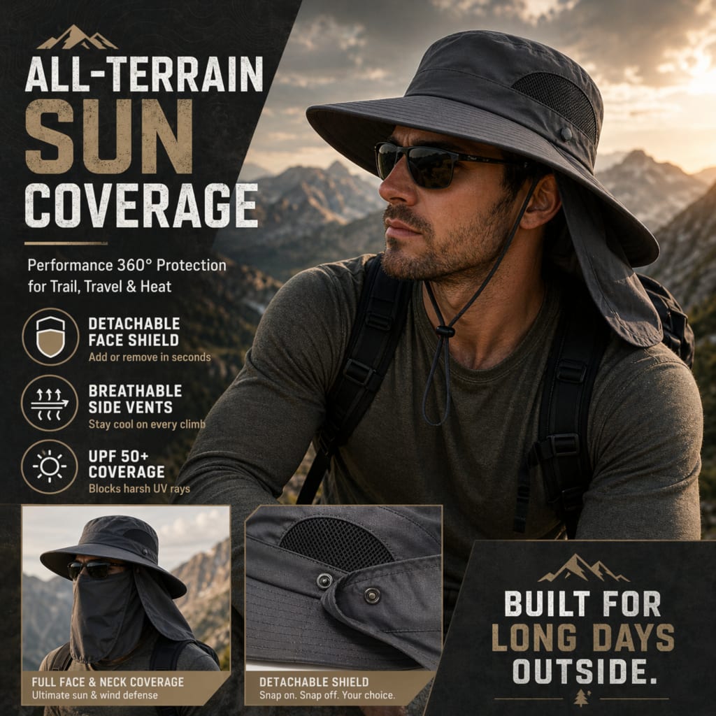 ZOOXIO Ultimate 360° All Terrain Sun Hat